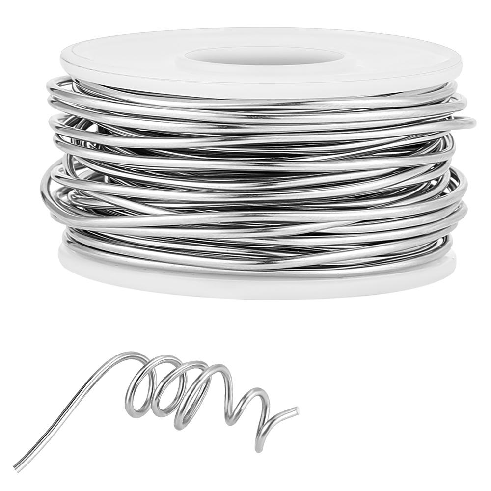 316 Stainless Steel Wire, Round, for Jewelry Making, Stainless Steel Color, 15 Gauge, 1.5mm, About 32.81 Feet(10m)/Roll