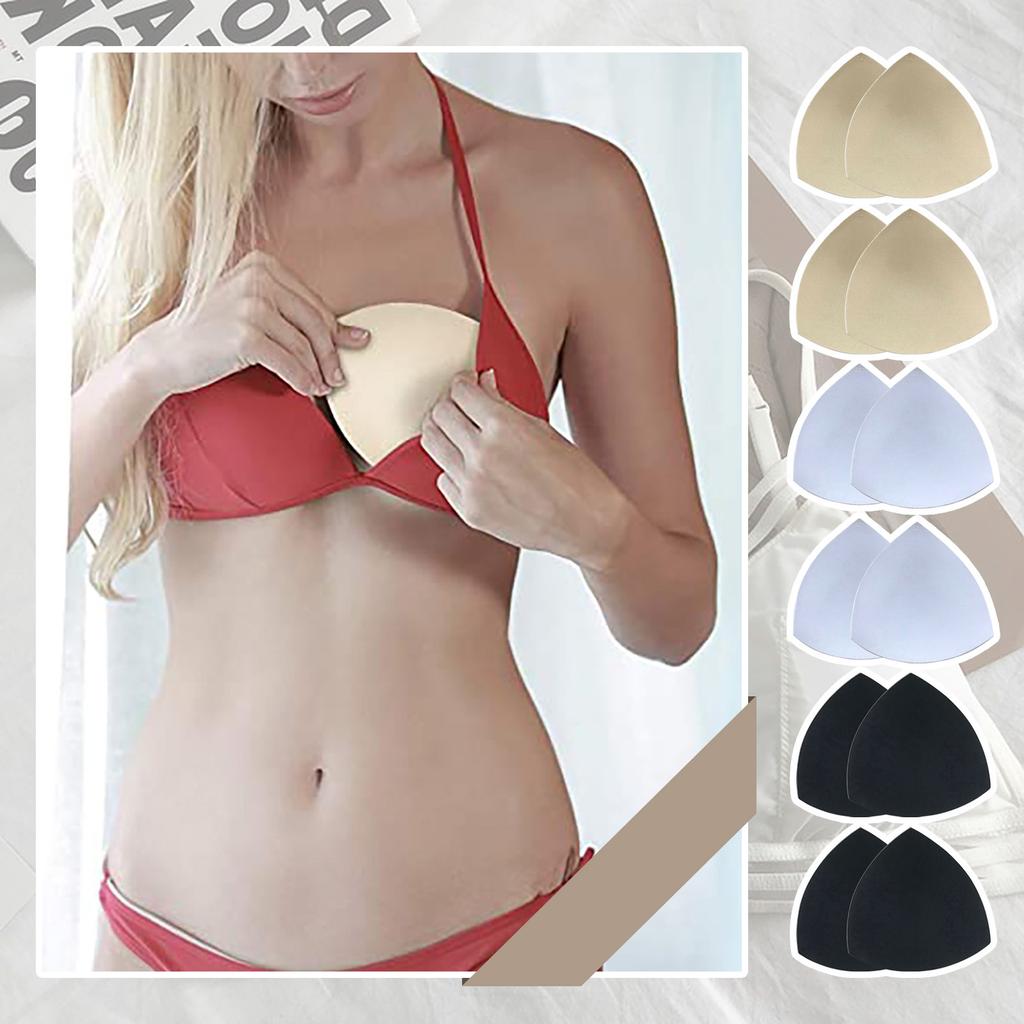 6 párů vycpávek do podprsenky, trojúhelníková prodyšná prsní vložka, spodní prádlo, sportovní podprsenka