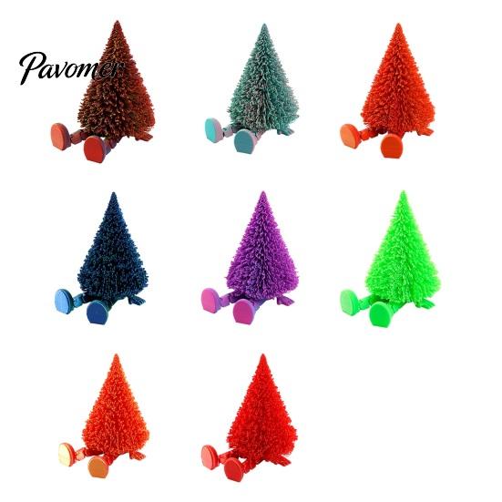 Unique Creative Christmas Gifts Tree Figure, Flexible Movable Joints 3D Printed Holiday Atmosphere Decorations Ornament, Festive Figure for