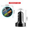 8-Port 66W Car Charger 12-24V with PD & QC 3.0, LED Voltmeter, Universal for Smartphones, Cigarette Lighter Plug, Auto Accessories