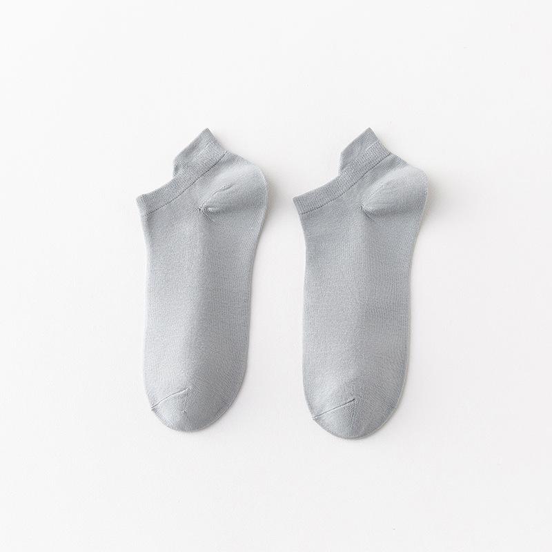 Men's Summer Pure Cotton Deodorant Sweat Absorbing Shallow Mouth Heel Boneless Socks