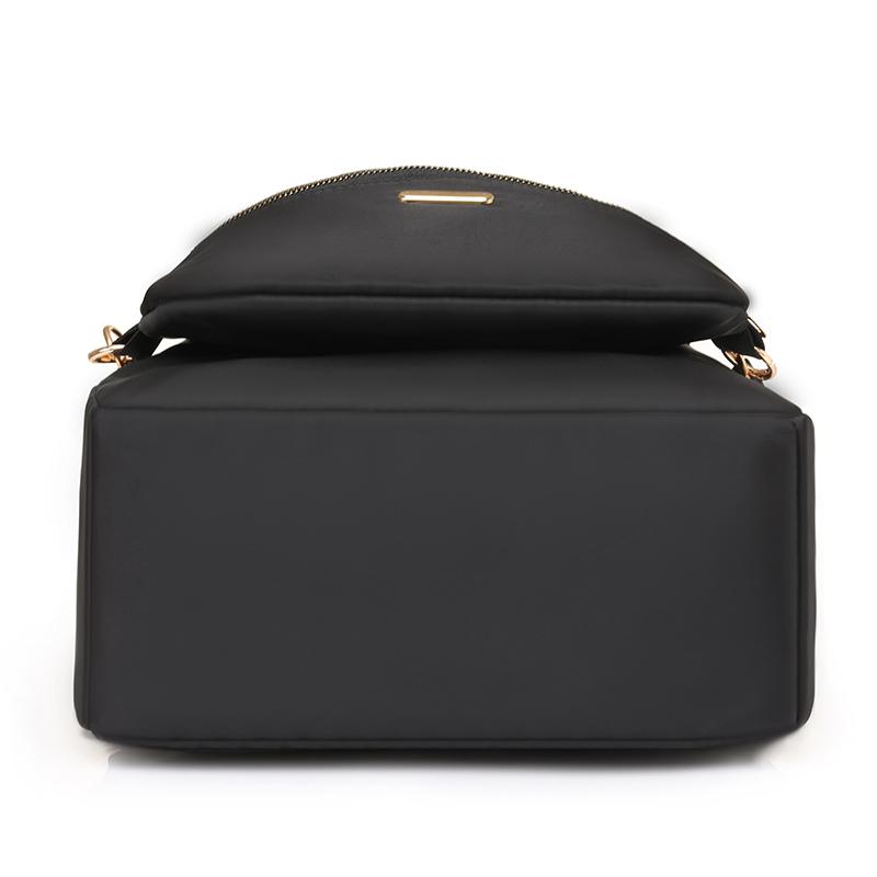 Einfarbiger Rucksack mit Umhängetasche Damen Reise-Rucksack-Set Pendler Studenten Schultasche