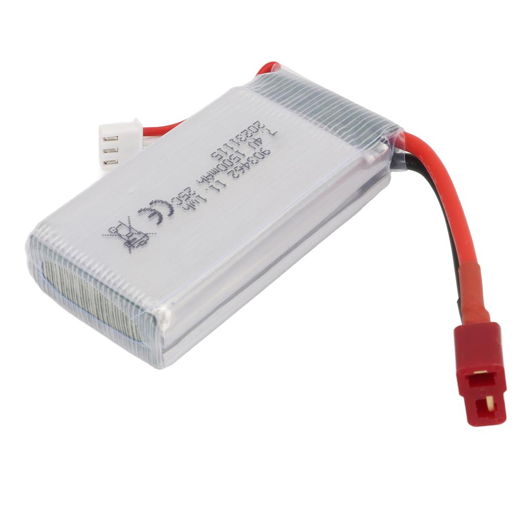 7.4V 1500mAh RC Ship Lithium Battery With T Plug RC Car Lithium Battery For FT009 RC Boats for V913 L969 K959 RC Cars