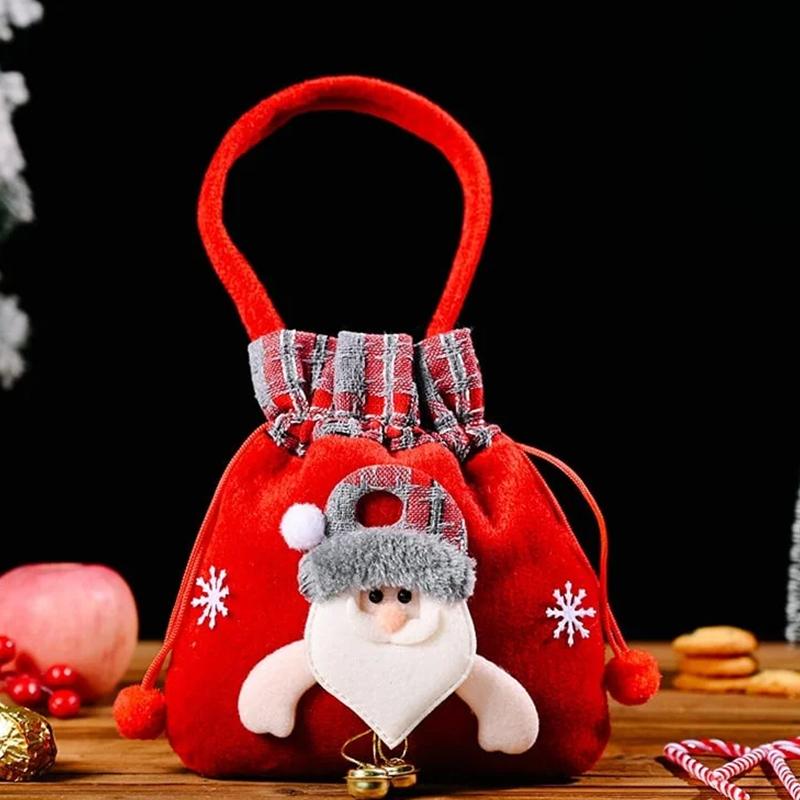 

Christmas Gift Doll Bags Christmas Eve Apple Bags Reusable Drawstring Gift Bags Goody Bag For Christmas Candy Party Favors A1