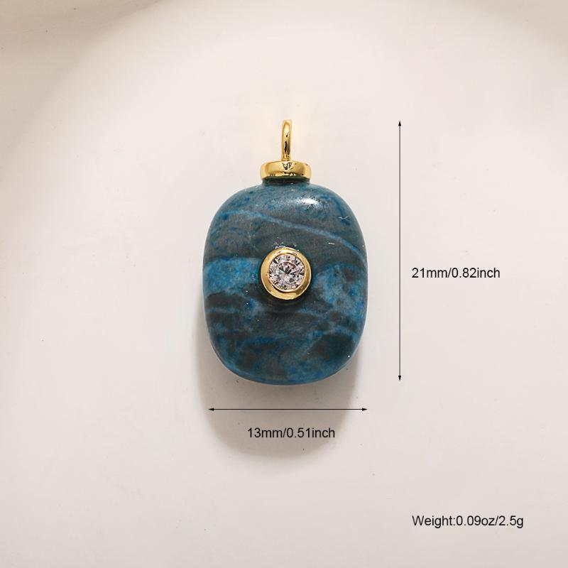 Pingente de Pedras Coloridas Para Suprimentos de Fabricação de Joias Brinco Colar Pulseira Chaveiro Acessórios DIY