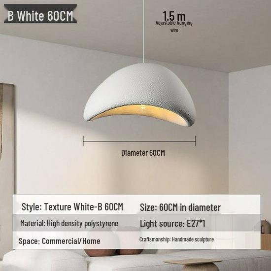 Japanese Cream Style Chandelier for Duplex Lofts, Restaurants, Bars, and Homestays