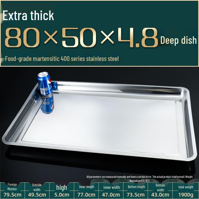 LIEI Stainless Steel Rectangular Serving Tray