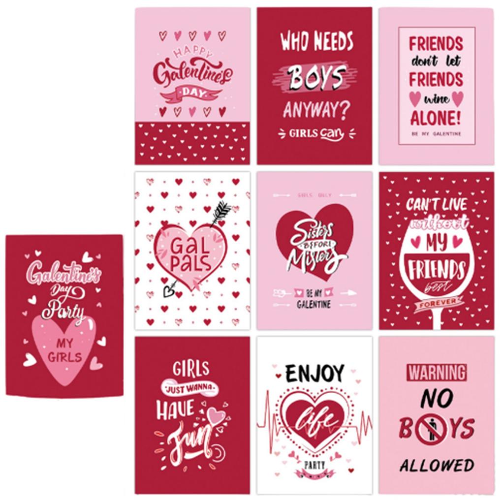 Valentine's Day Wine Bottle Sticker Wine Label Sticker Waterproof