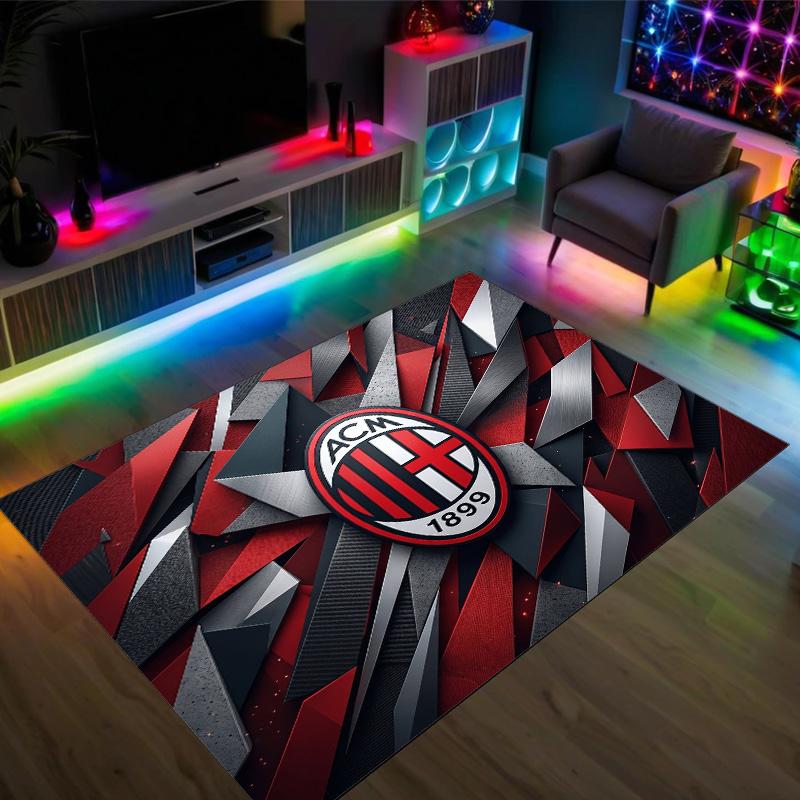AC Milan Design Crystal Velvet Carpet Cozy Non?Slip Printed Rug For Bedroom Living Room Entrance
