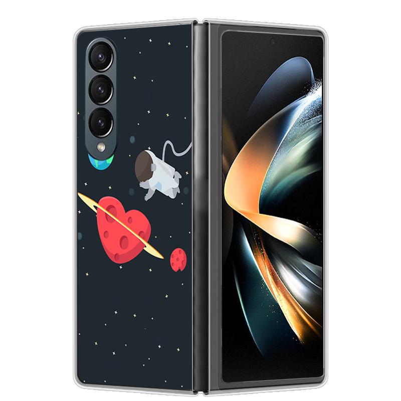 For Samsung Z Fold 4 Case ZFold 5 4 5G Hard Transparent Phone Cover For Samsung Galaxy Z Fold4 Fold5 Shockproof Bumper Fundas