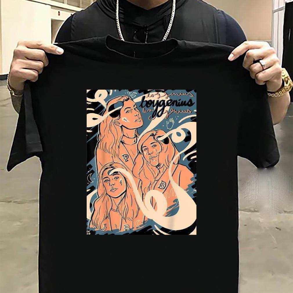 New Rare Boygenius Band Cotton All Size Unisex Black Tee Shirt MC789 XL