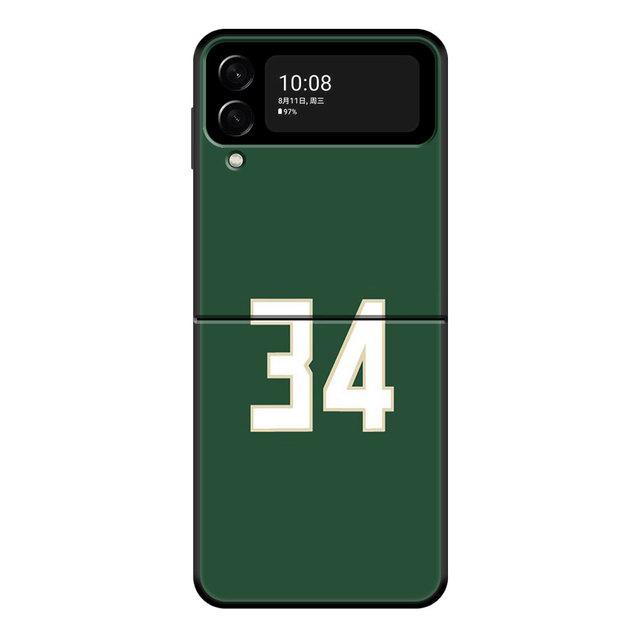 For Samsung Flip Zflip Z Flip3 5g Zflip3 Hard Pc Phone Case Fundas Basketball 23 24 Lucky Number