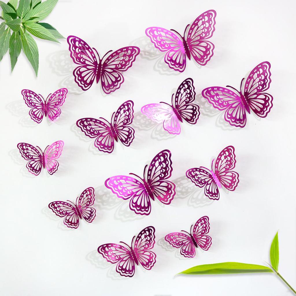 3D Butterfly Party Decorations: Spring Theme Stickers for Kids' Birthdays & Weddings