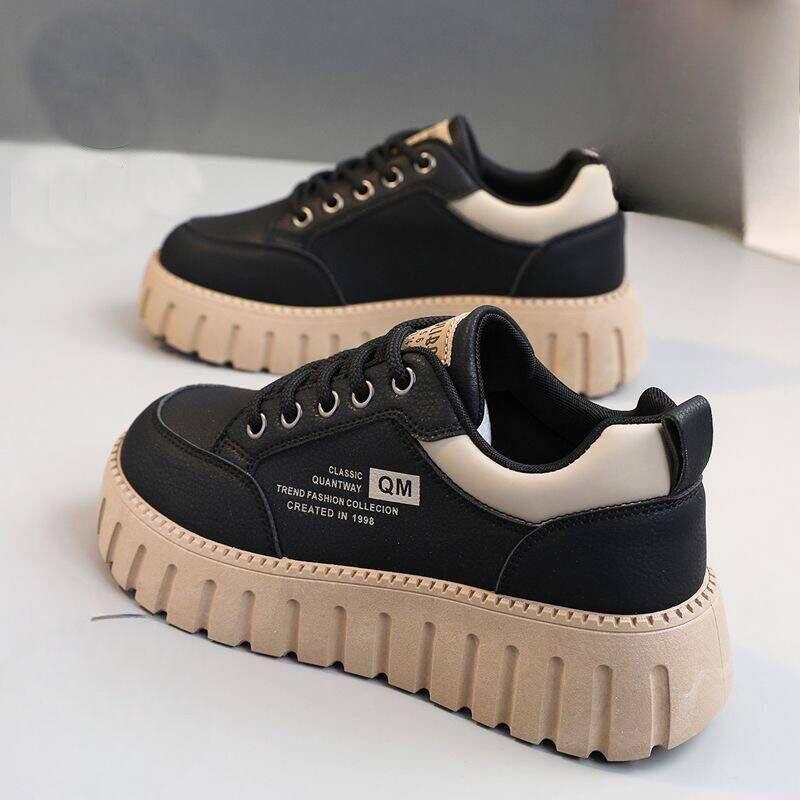 

Белые туфли весна/лето новые женские повседневные универсальные туфли на толстой подошве с высоким каблуком женские туфли для студентов 38