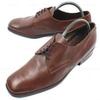 70s? Europe Vintage ABL Sir 80 Service Shoes Leather Plain Toe 44 / 27.0-28.0 Brown