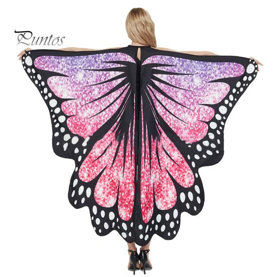 Erwachsene Feen-Schal Schmetterlinge Flügel Sternenhimmel Druck Schnürung Anti-Pilling Waschbar Knitterfrei Cosplay Umhang Zubehör Super Weich Halloween Kostüm