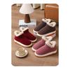 Winter Indoor And Outdoor Plush Thick Anti Slip Warm Cotton Shoes Rubber Shoes