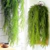 A-rtificial Hanging Green Plant Rattan Green Grass Plants Fake Vine Ivy Hanging Plant For Home Garden Wedding Wall Decoration