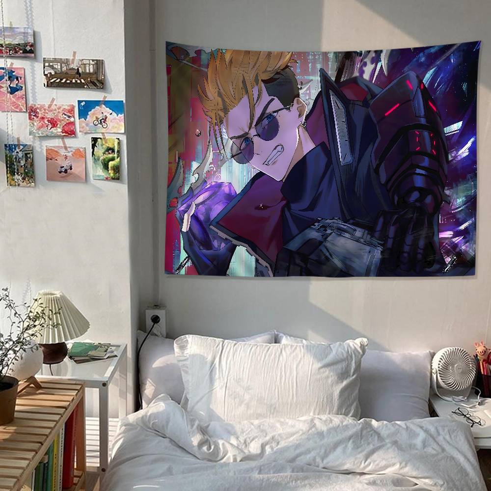 Anime Trigun Stampede Tapestry Art Printing Japanese Wall Tapestry Anime Wall Hanging Home Decor