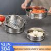 304 Stainless Steel Steamer Tray & Rack, Flat Mouth, 16cm-22cm, Min Order: 2 Pcs