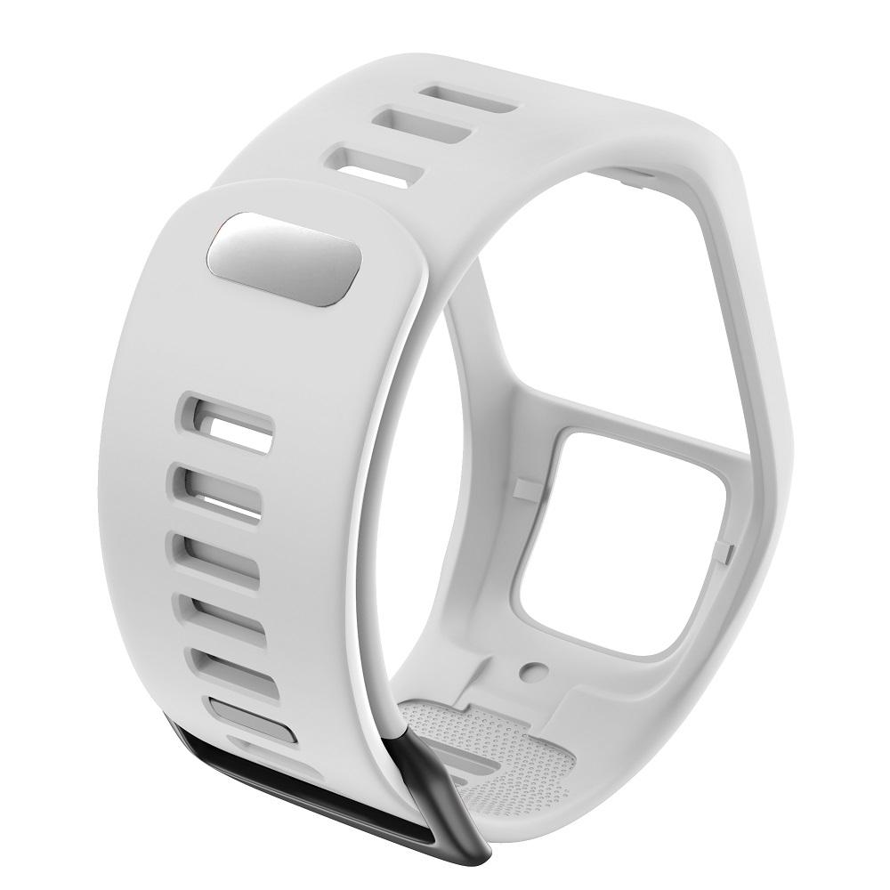 

Силиконовый ремешок для TomTom Runner 2/3 Spark/3 Ремешок для спортивных часов для ремешка для часов TomTom Высококачественный ремешок для часов белый
