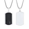 Joyería de Acero Inoxidable Placa de Perro Collar para Hombre Colgante Geométrico Para Boda Fiesta de Cumpleaños Mamá Novia Regalo de San Valentín