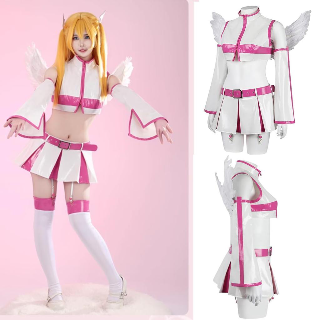 Amano Lilisa Tachibana Mikarin Cosplay Costume with Hair and Perfect for Everyday Stage or As a Seduction Includes and Perfect for Christmas and