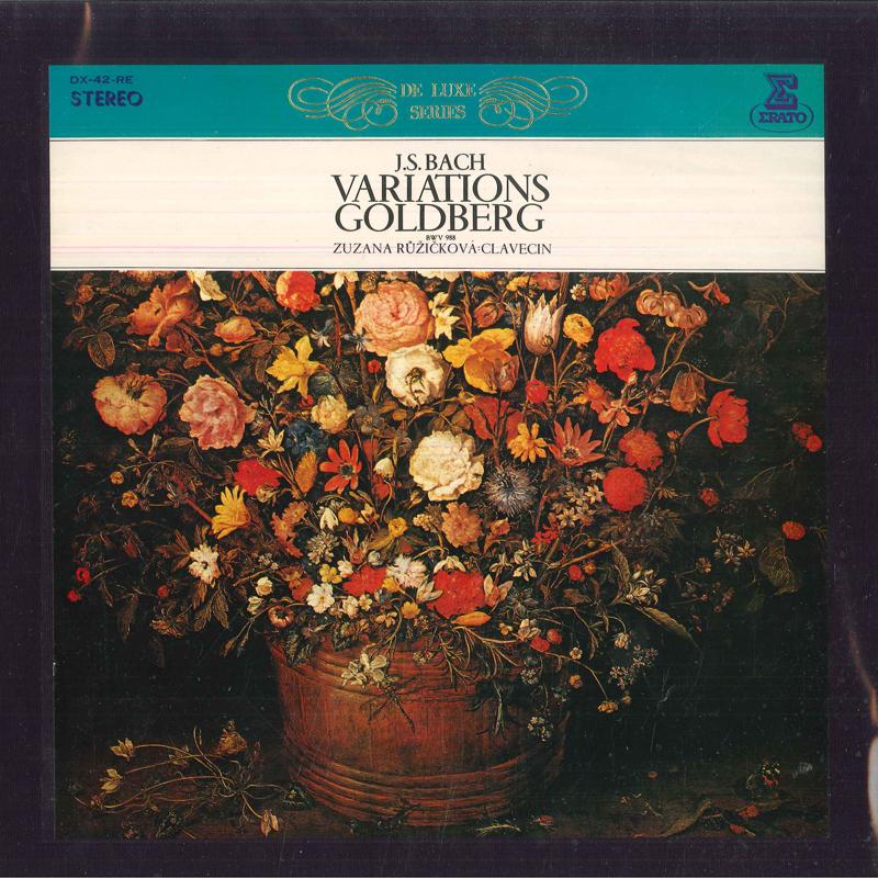 LP Record ZUZANA RUZICKOVA - J S Bach Variations Goldberg DX42RE ERATO Japan Classical Used