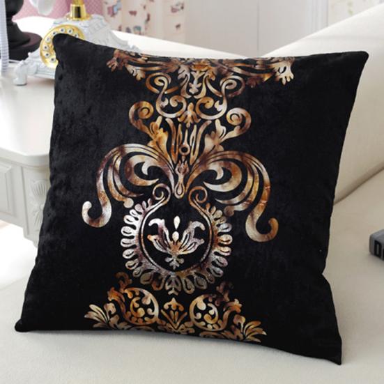 45x45cm Luxurious Bronzing Pillow Case Sofa Car Cushion Cover Home Decoration