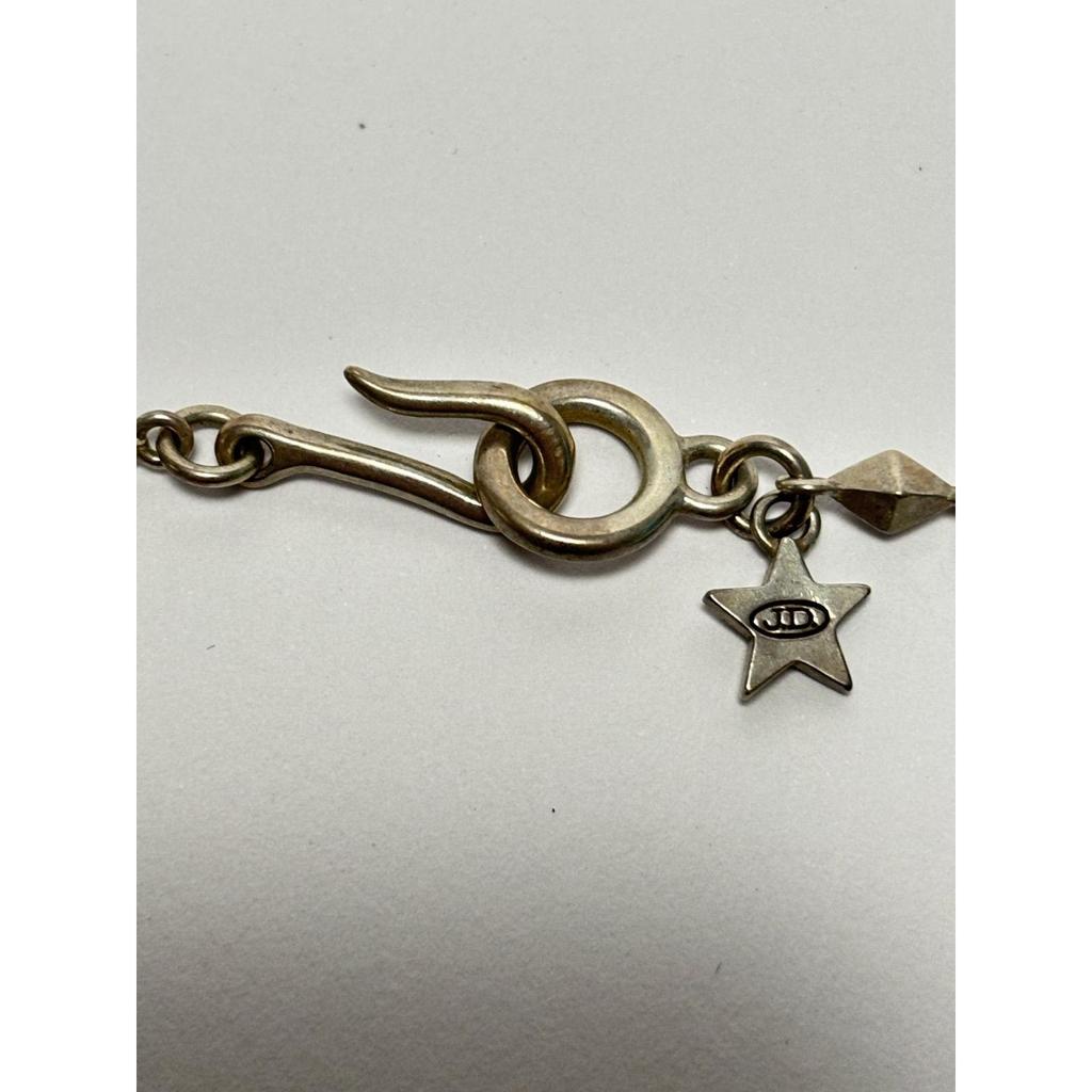 Used Justin Davis Silver 925 Silver Necklace Top CURIO Bible Cross