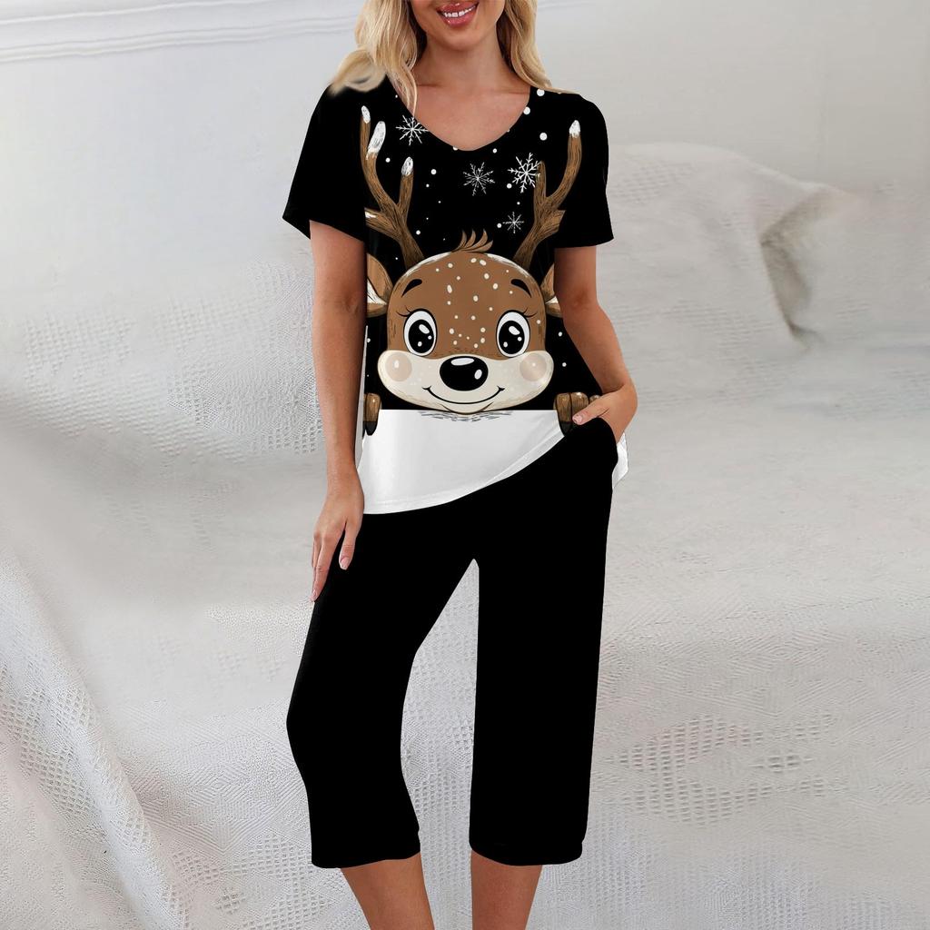 2 Piece Sets For Women Summer Short Sleeve Top And Pants With Pockets Workout Soft Sets