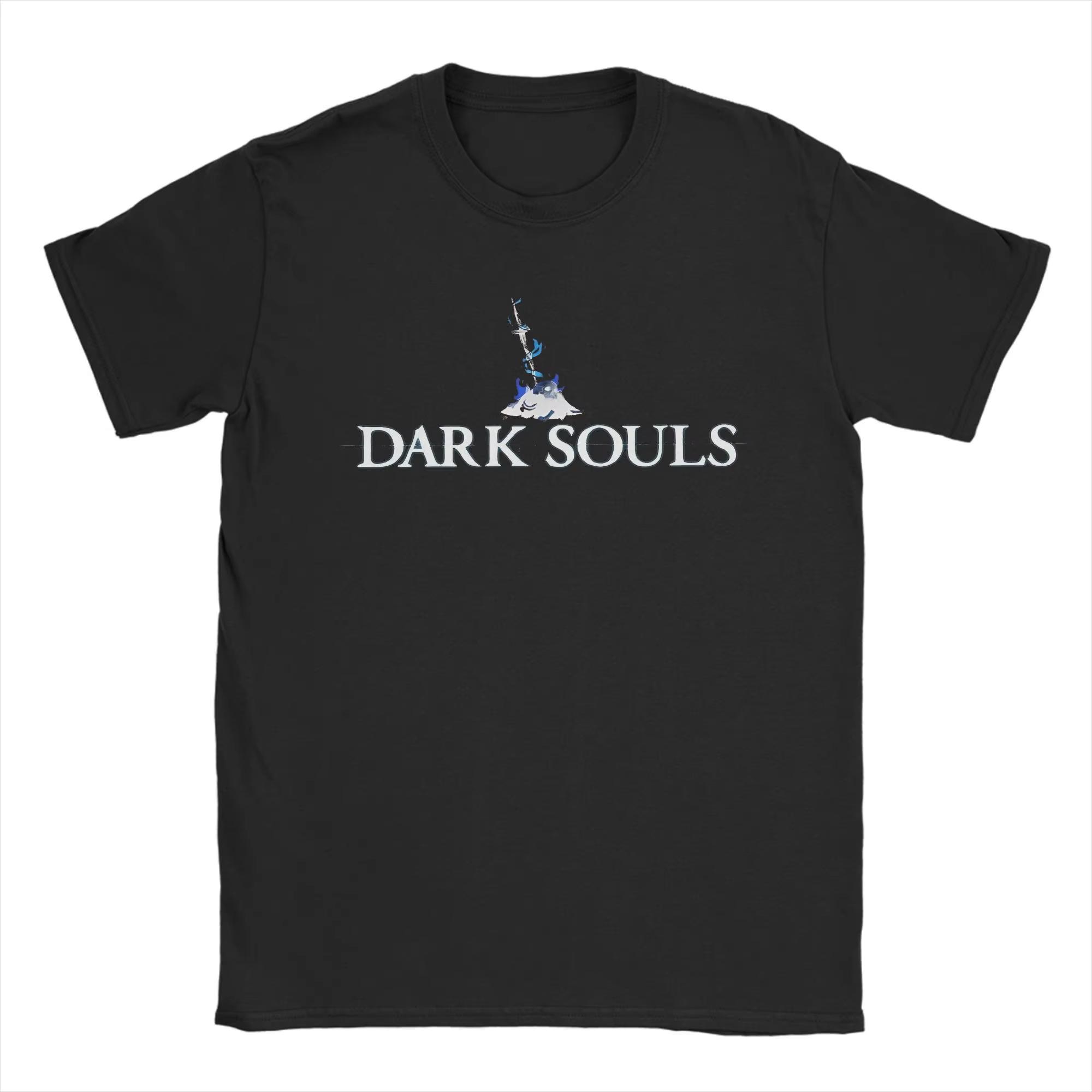 

Футболки с игровым принтом Darks Soulsd для мужчин и женщин, Eldened Ringed из чистого хлопка оверсайз XXXXL