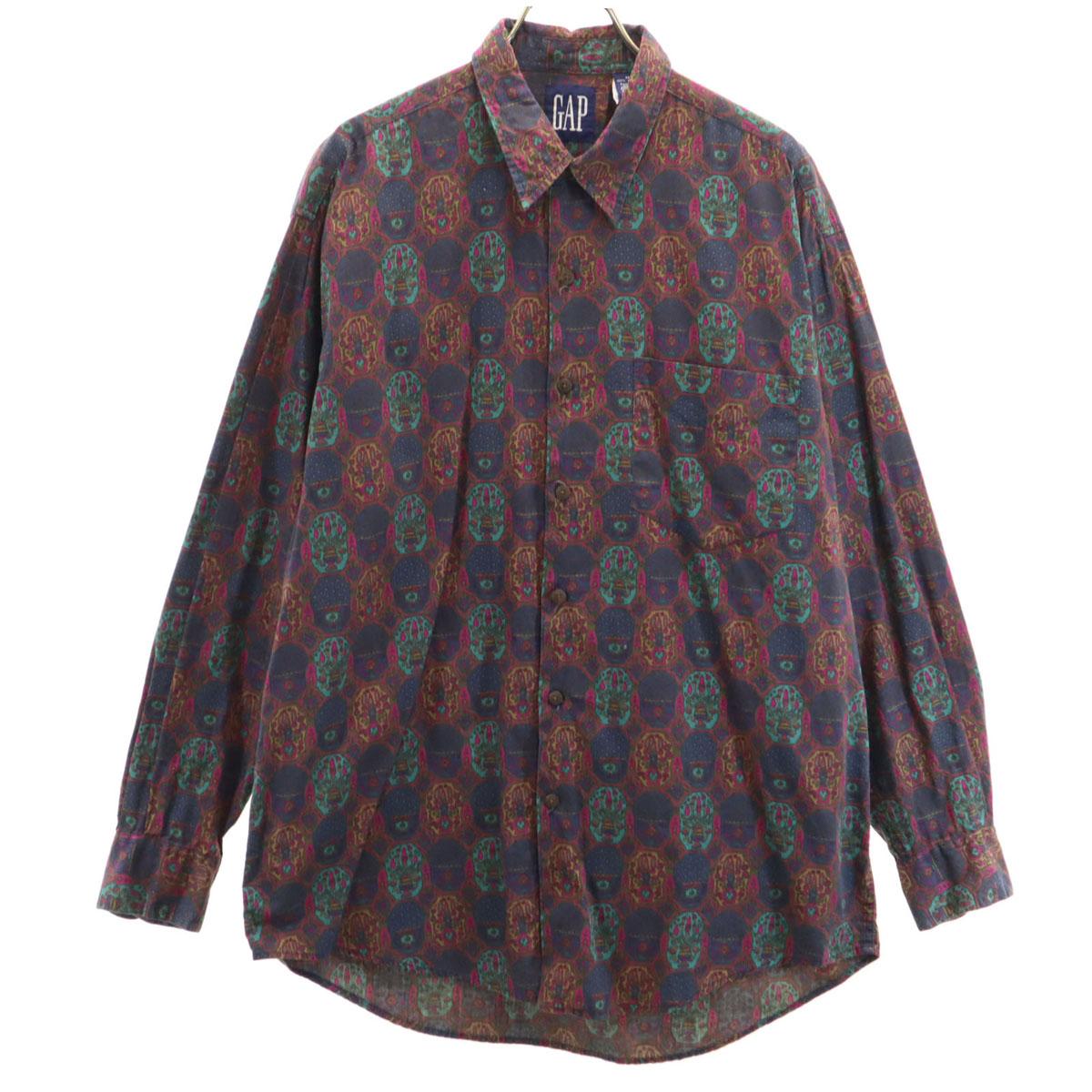 

GAP 90s Old Overall handle Long sleeve Cotton shirt M Multi Men s Used