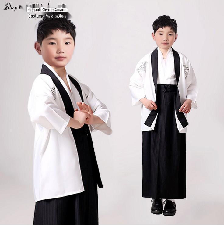Children's Traditional Japanese Kimono Costume for Women's Cosplay, Performance & School Photo Dress