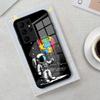 Autism Support Puzzle Phone Case For Samsung S26 S25 Edge Ultra 23 22 21 20 Ultra Plus S24 Fe Glass Cover