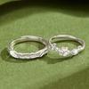 Gardenia High-End Niche Couple Rings - Elegant Wedding Bands & Anniversary Valentine's Day Gift
