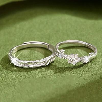 Gardenia High-End Nischen-Paarringe - Elegante Eheringe & Jubiläums-Valentinstagsgeschenk