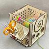 Creative Wooden Yarn Bowl Crochet Organizer Storage Holder Diy Wooden Yarn Dispenser Knitting Bowl For Knitting Crochet Skeins