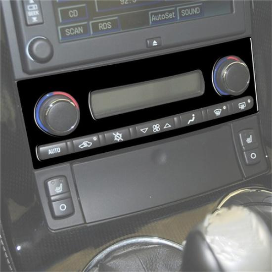Glossy Piano Black Climate Control Cover Trim For Chevrolet Corvette C6 05-07