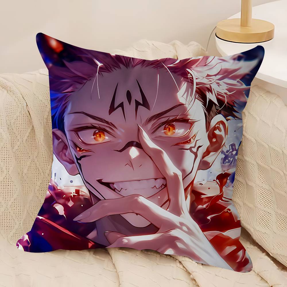 Anime Sukuna Personalized Pillow Dust Cover Bedroom Kids Party Decoration Pillowcase Birthday Children Gift