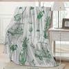 1pc Golf-Themed Pattern Printed Blanket Premium Flannel Fabric Immersive Swinging Experience Capturing The Love On The Course A Ho