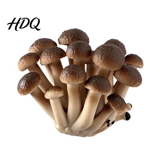 Hand Painted Mushroom Magnets 3D Refrigerator Magnet Resin Fake Decorative Memo Holder Photo Notes for Whiteboard Cabinet Kitchen