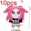 10PCS Anime Kpop Demons Hunters Plush Adorable Purple Tiger Black Cap Magpie Featuring 3 Eyes Monster Hunt Girls Group Doll Designed For Fans Gifts