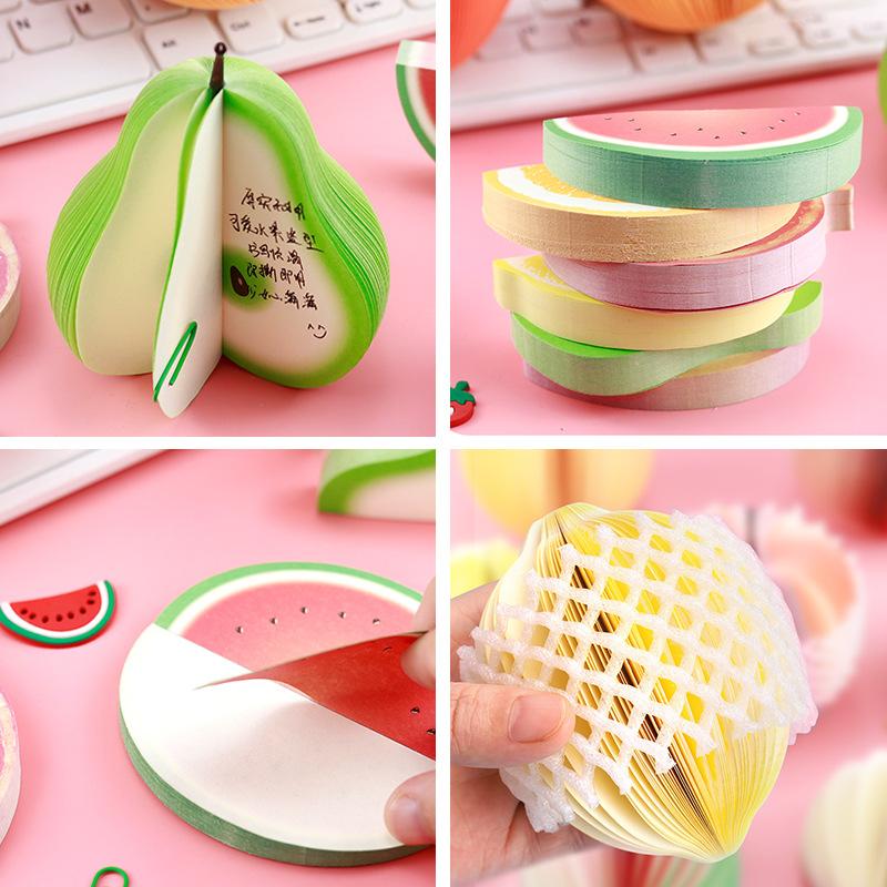 1Pcs/130sheet Korean Merchandise Feng Shui Fruit Three-dimensional Sticky Note Book Creative Be Ordered with Sticky Note Paper