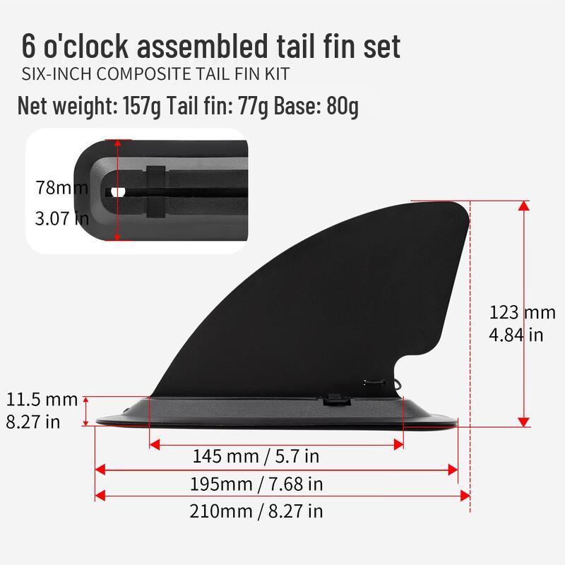 SUP Paddleboard Detachable Fin Set 6-inch