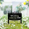 Metal Address Sign with Stakes, House Number Plaque, Yard Decor, Outdoor Garden Gift