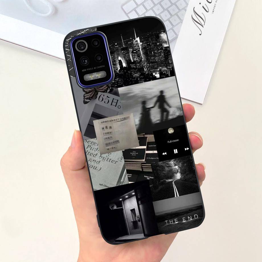 For LG K52 Q52 2020 Phone Case Soft Matte Silicone Capa For LGK52 LGQ52 2020 Funda Goothic Style Cartoon Back Cover Cute Pattern