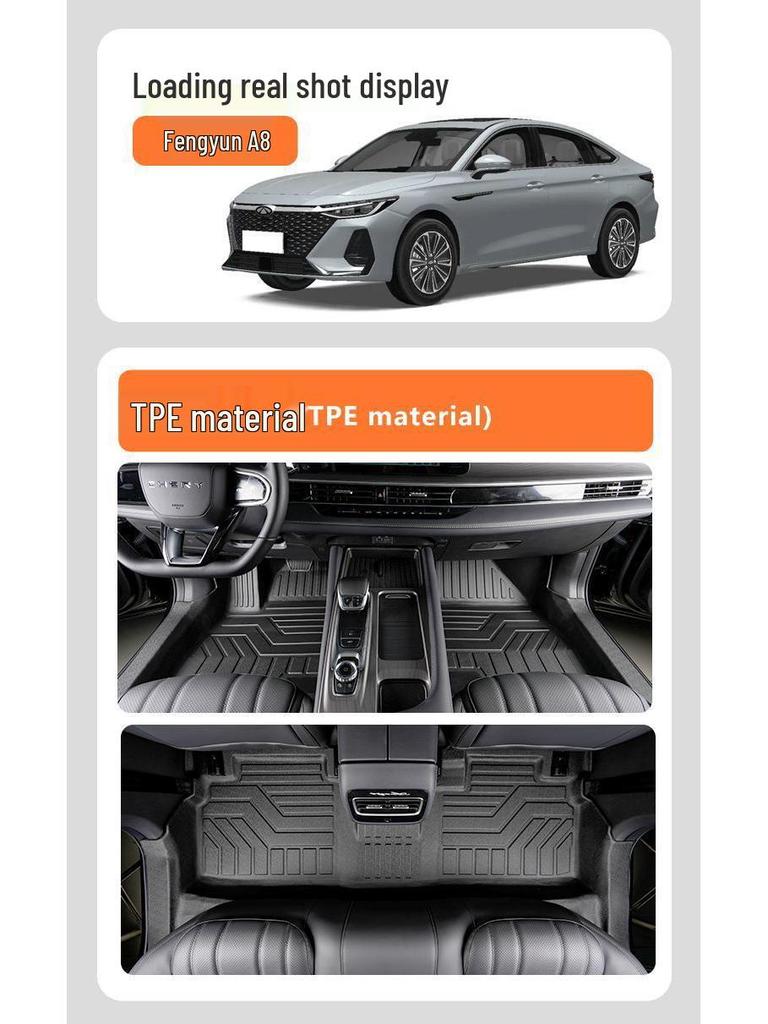 Fengyun A9L TPE Floor Mats 2025: Thickened, Wear-Resistant, Full Surround & Door Sill Coverage