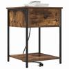 Nightstand Set 2 pcs Smoked Oak 42 x 41 x 56 cm