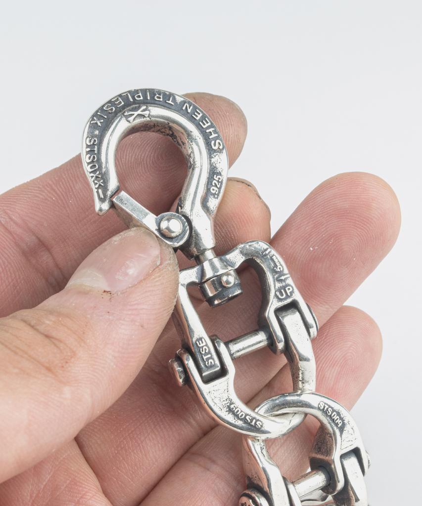 Sheen666 Industrial Series Sts009 Connecting Link Silver Bracelet